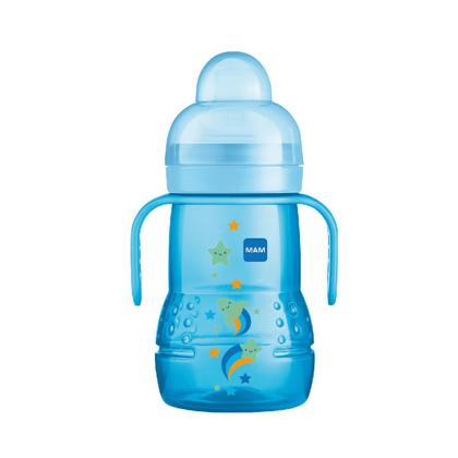 Imagem de Copo de Transição Infantil Antivazamento 220ml Azul  MAM