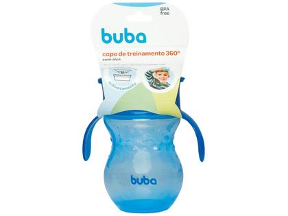 Imagem de Copo de Treinamento 360 Bebê - com Alça - 270ml - Azul - Buba