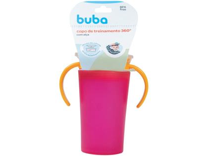 Imagem de Copo De Treinamento Antivazamento 360 Com Alça P/ Bebê Rosa