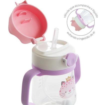 Imagem de Copo de Treinamento Canudo com ALÇA 240ML Coroa Buba