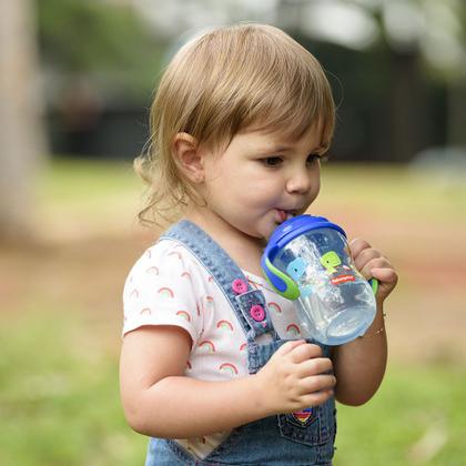 Imagem de Copo de Treinamento com Canudo First Moments Blueberry Smoothie 270 ml Azul Fisher Price - BB1016