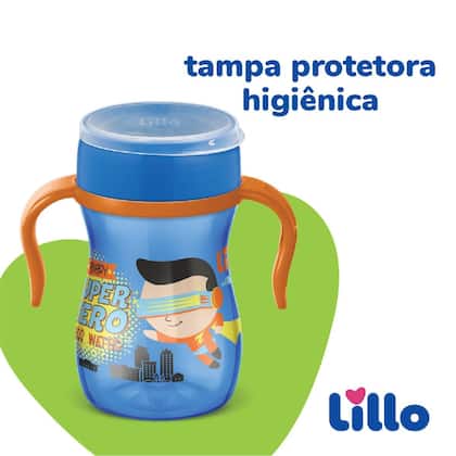 Imagem de Copo de Treinamento Infantil 360 Evolution 240ml Azul Lillo