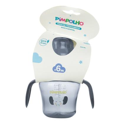 Imagem de Copo De Treinamento Infantil Antivazamento Com Bico Flexível E Com Alças 150ml - Pimpolho