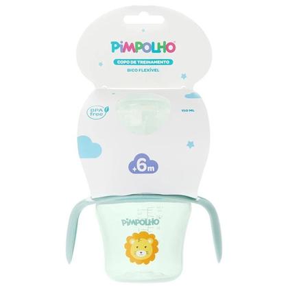 Imagem de Copo De Treinamento Infantil Antivazamento Com Bico Flexível E Com Alças 150ml - Pimpolho