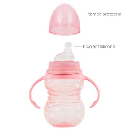 Imagem de Copo De Treinamento infantil com Alça rosa removivel 12739 - BUBA
