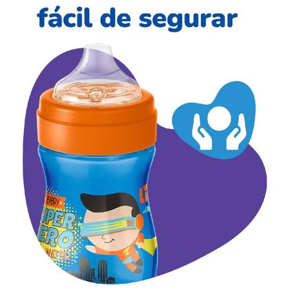 Imagem de Copo de Treinamento infantil Evolution 240ML Azul - Lillo