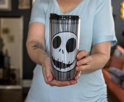 Imagem de Copo de viagem Silver Buffalo Disney Nightmare Before Christmas Jack Skull 600 ml