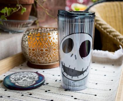 Imagem de Copo de viagem Silver Buffalo Disney Nightmare Before Christmas Jack Skull 600 ml