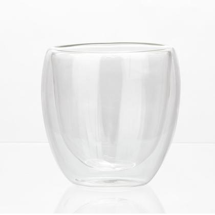 Imagem de Copo De Vidro 250ml Parede Dupla P/Café Suco Refrigerante