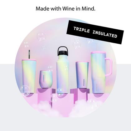 Imagem de Copo de vinho Coricicle Stemless Stemless Isolated Rainbow Unicorn 350ml