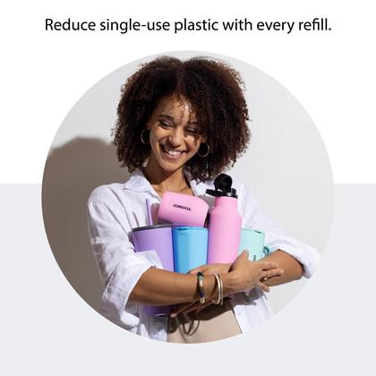 Imagem de Copo de vinho Coricicle Stemless Stemless Isolated Rainbow Unicorn 350ml