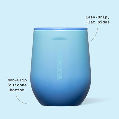 Imagem de Copo de vinho Corkcicle Classic 350 ml com isolamento triplo azul