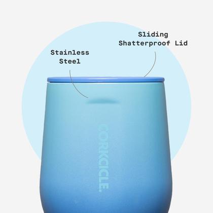 Imagem de Copo de vinho Corkcicle Classic 350 ml com isolamento triplo azul