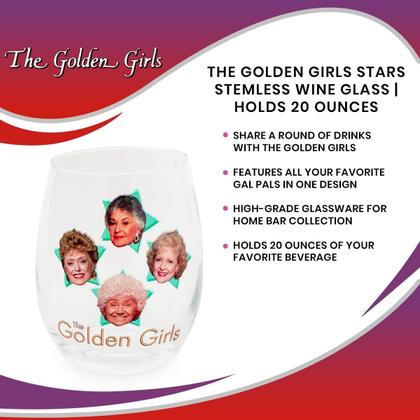 Imagem de Copo de vinho Silver Buffalo The Golden Girls Stars 600mL