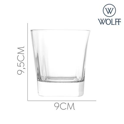 Imagem de Copo de Whisky Baixo em Cristal Bebidas 315ml Transparente Wolff