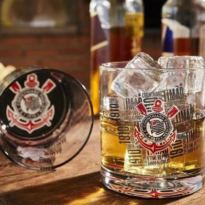 Imagem de Copo De Whisky Corinthians Licenciado Time Futebol Oficial 305ml