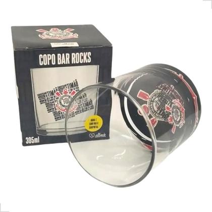 Imagem de Copo De Whisky Corinthians Licenciado Time Futebol Oficial 305ml