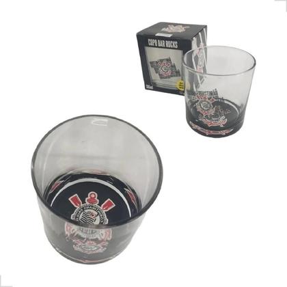 Imagem de Copo De Whisky Corinthians Licenciado Time Futebol Oficial 305ml