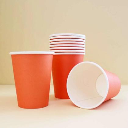 Imagem de Copo Descartável 270ml Vermelho C/10 Unid.