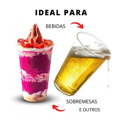 Imagem de Copo Descartável Liso 330Ml Plástico Pp Atóxico Drinks Bares Festas Bebidas Pacote Com 50 Unidades