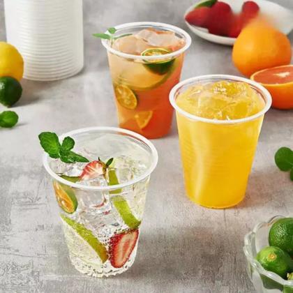 Imagem de Copo Descartável PS 200ml Transparente Fonplast Com 100 Unidades