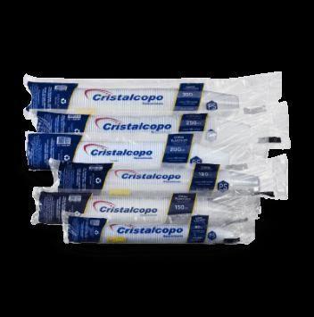 Imagem de Copo descartavel transparente ps - cristalcopo - 80ml café - 100 unidade