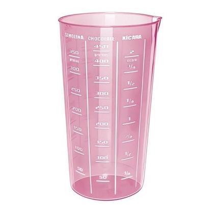 Imagem de Copo Dosador Graduado Medidor De 500Ml Rosa