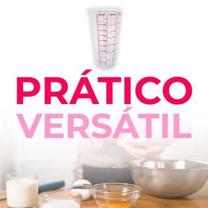 Imagem de Copo Dosador Para Receitas Em Plástico Com Bico 500ml - Erca plast