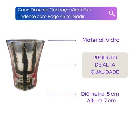Imagem de Copo Dose de Cachaça Vidro Orixás 45 ml - Selecione o Modelo