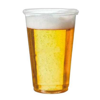 Imagem de Copo E Tampa C/Furo 500Ml Descartável Liso C/100 Chopp Suco