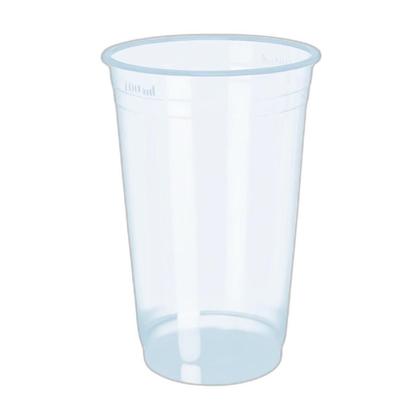 Imagem de Copo E Tampa C/Furo 500Ml Descartável Liso C/100 Chopp Suco