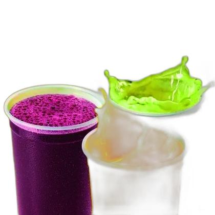 Imagem de Copo E Tampa C/Furo 500Ml Descartável Liso C/100 Chopp Suco