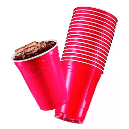 Imagem de Copo Ecológico Vermelho 400ml - 100 Unidades