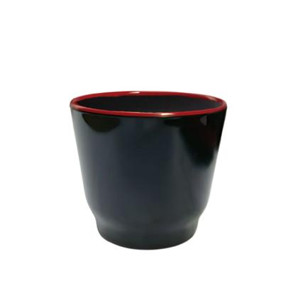 Imagem de Copo Em Melamina Vermelho Preto 200ml P/ Restaurante Japonês