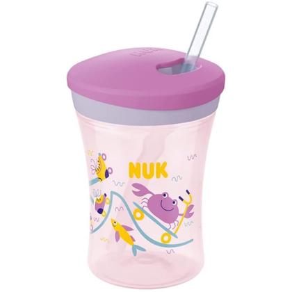 Imagem de Copo Evolution Action Cup 230ml (12m+) Rosa Caranguejo - Nuk