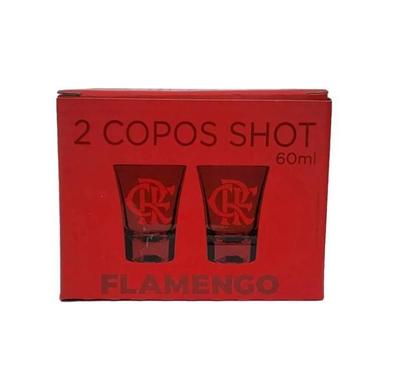Imagem de Copo Flamengo Prime Shot Vermelho Almix 60Ml Do Mengão