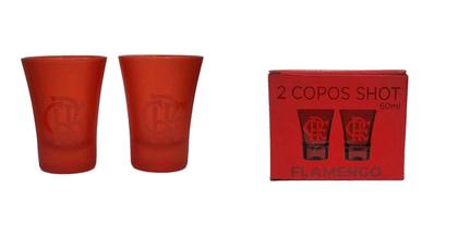 Imagem de Copo Flamengo Prime Shot Vermelho Almix 60Ml Do Mengão