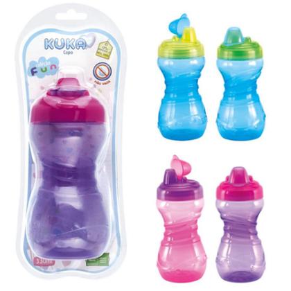 Imagem de Copo Fun Kuka 330 ml Bico Antivazamento Capuz Protetor Silicone