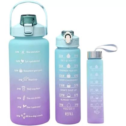 Imagem de Copo Garrafa Térmica Com Alça E Canudo 1200ml Aço Inox Parede Dupla