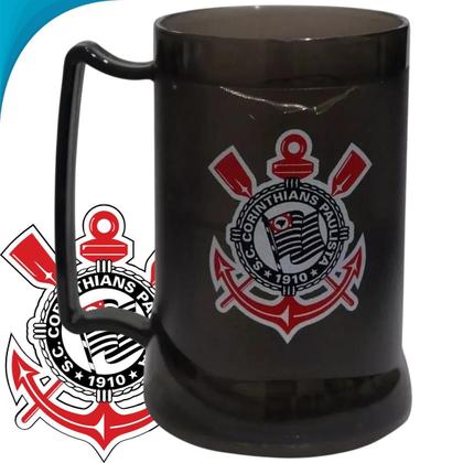 Imagem de Copo Gel Corinthians Oficial Mantém Chopp E Cerveja Gelada