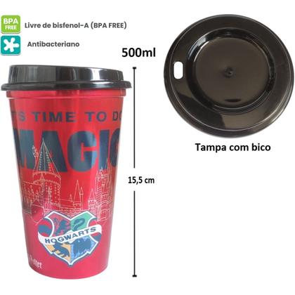 Imagem de Copo Harry Potter Hogwarts Bucks Café 500ml BPA Free