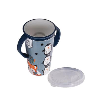 Imagem de Copo Infantil Antivazamento 360º Transição com Tampa e Alça 280 ml Plasútil