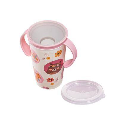 Imagem de Copo Infantil Antivazamento 360º Transição com Tampa e Alça 280 ml Plasútil