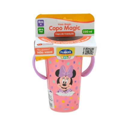 Imagem de Copo Infantil Antivazamento  Com Alça Magic 280ML Plasutil