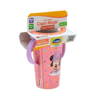 Imagem de Copo Infantil Antivazamento  Com Alça Magic 280ML Plasutil
