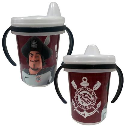 Imagem de Copo Infantil Com Alça Removível Estampa Diversas Transição Trio Plasútil