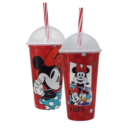 Imagem de Copo Infantil Com Canudo 500ml Personagens Plasútil