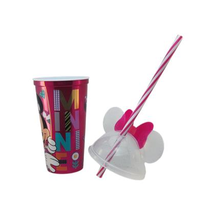 Imagem de Copo Infantil Com Canudo 500ml Personagens Plasútil
