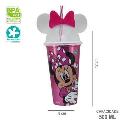 Imagem de Copo Infantil Com Canudo 500ml Personagens Plasútil