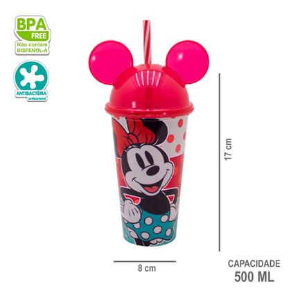 Imagem de Copo Infantil Com Canudo 500ml Personagens Plasútil